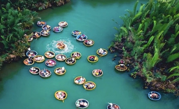 Passeio pela floresta de coqueiros de Bảy Mẫu,  Hoi An